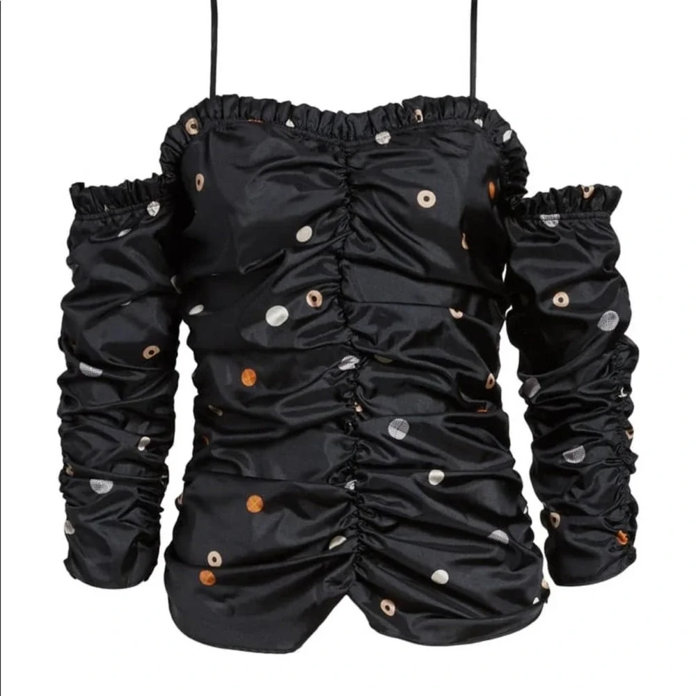Chelsea28 Ruffle Ruched Top - Picture 4 of 8